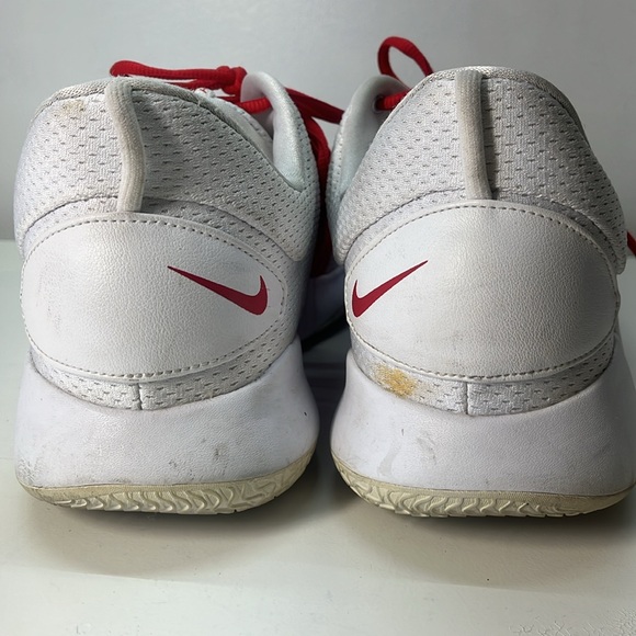 Nike Zoom Hyperdunk White Sneakers with Red Swoosh Size 16.5 - Picture 5 of 7